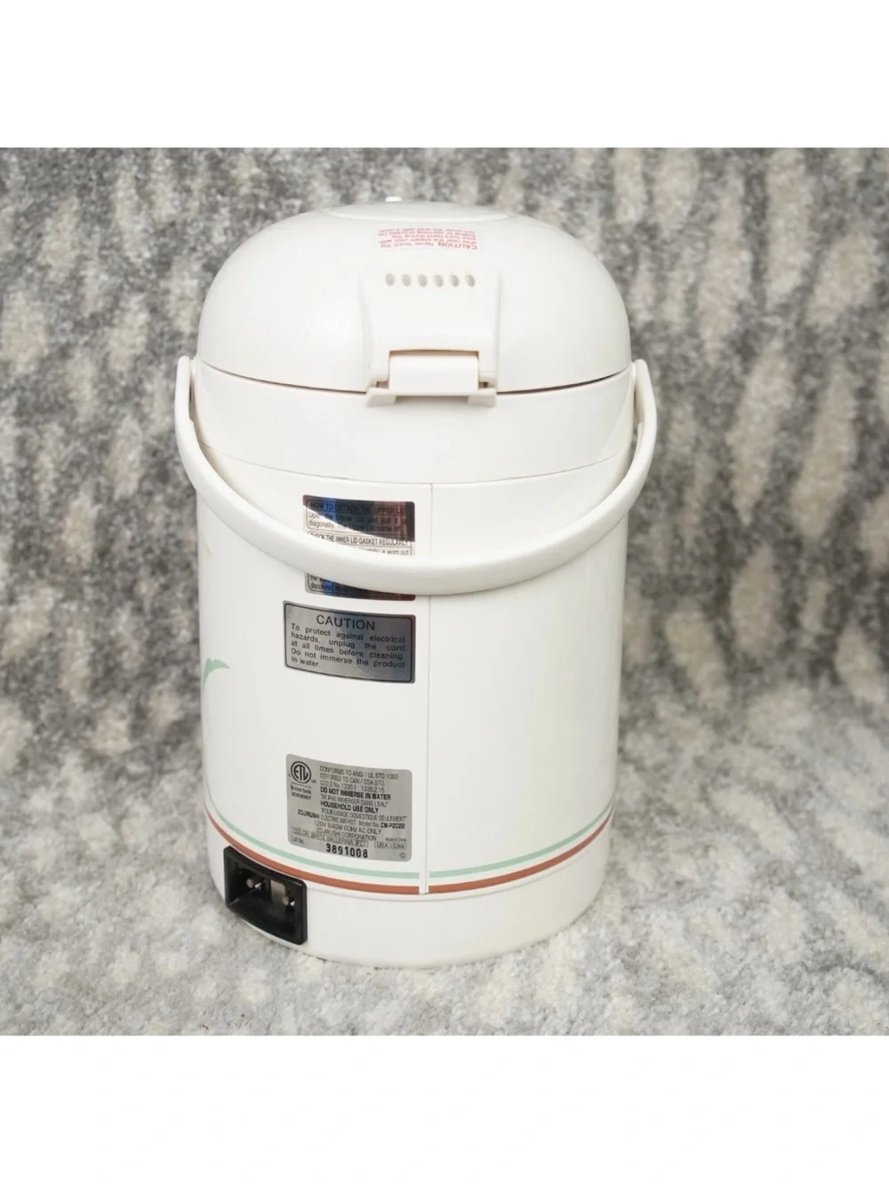 Zojirushi Micom Super Boiler 2.2L Model CW-PZC22 Floral Tested Working